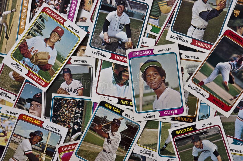 La vendimia vieja de las tarjetas de béisboles de MLB se divierte los objetos de recuerdo La vendimia vieja de las tarjetas de béisboles de MLB se divierte los objetos de recuerdo