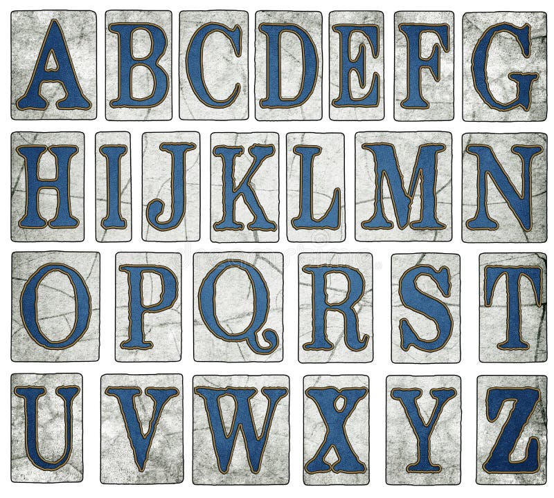 La via di New Orleans piastrella l'alfabeto di Digital