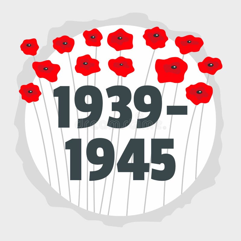 La victoire Ww2 soviétique se rappellent le fond, style plat illustration libre de droits La victoire Ww2 soviétique se rappellent le fond, style plat illustration libre de droits