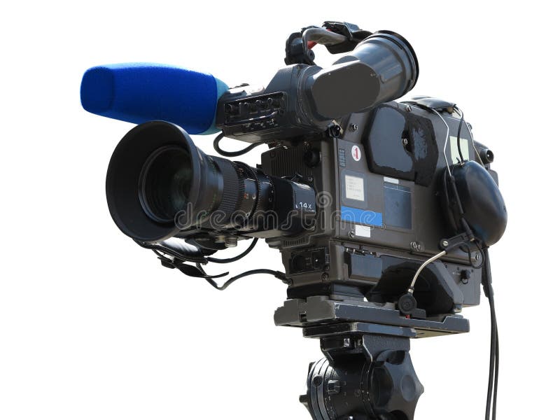 La Videocamera Digitale Dello Studio Professionale Della TV Sul