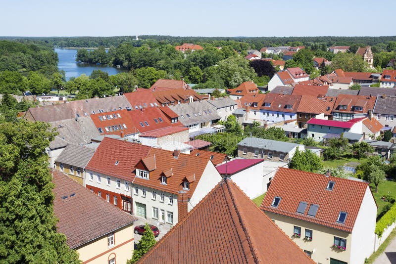 La vieille ville historique de Templin, Allemagne de l'Est photos libres de droits La vieille ville historique de Templin, Allemagne de l'Est photos libres de droits