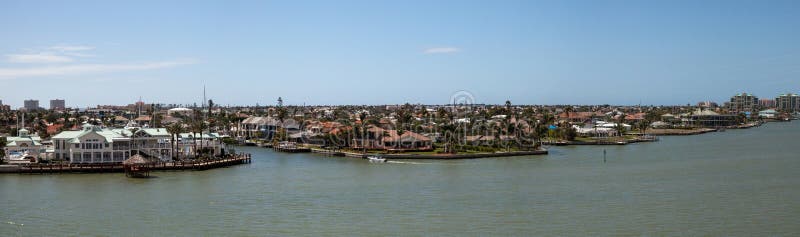 La visión panorámica dirigió sobre Marco Island, la Florida imágenes de archivo libres de regalías