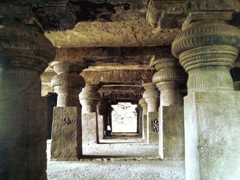 La visión por dentro de Ellorra-Ajanta excava, maharashtra, la India, Asia fotografía de archivo libre de regalías La visión por dentro de Ellorra-Ajanta excava, maharashtra, la India, Asia fotografía de archivo libre de regalías
