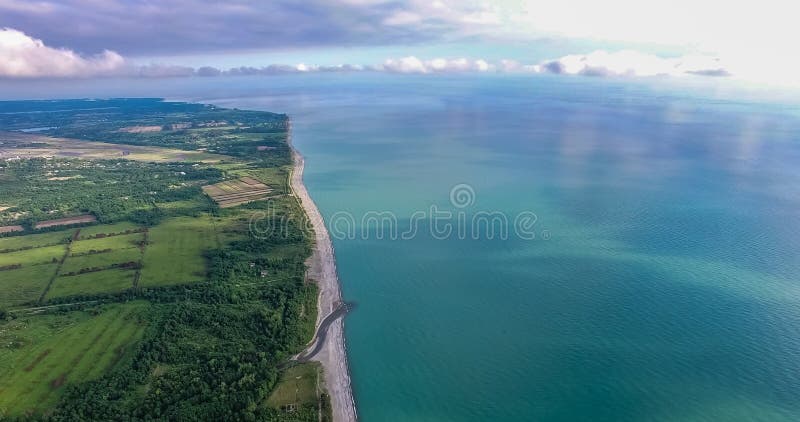 La vista dall'altezza sulla superficie della terra immagine stock libera da diritti La vista dall'altezza sulla superficie della terra immagine stock libera da diritti