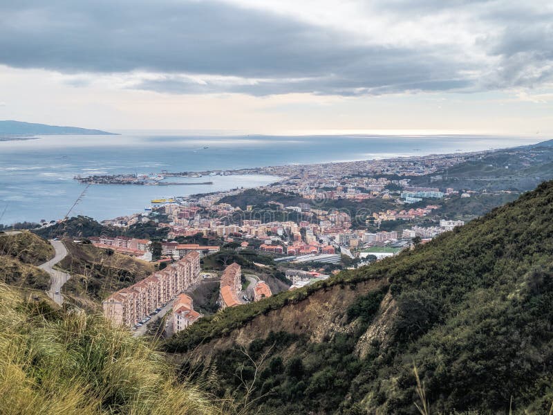 La vista di Messina immagini stock La vista di Messina immagini stock