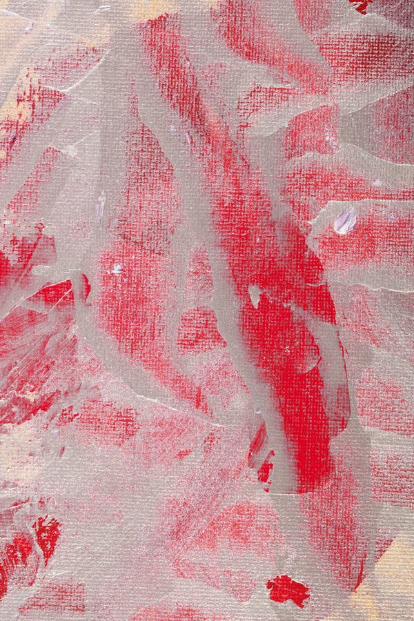 La vista vicina di pittura d'argento ha procurato a tela rossa il rosso blu vivo tela paintstrokese bianca royalty illustrazione gratis