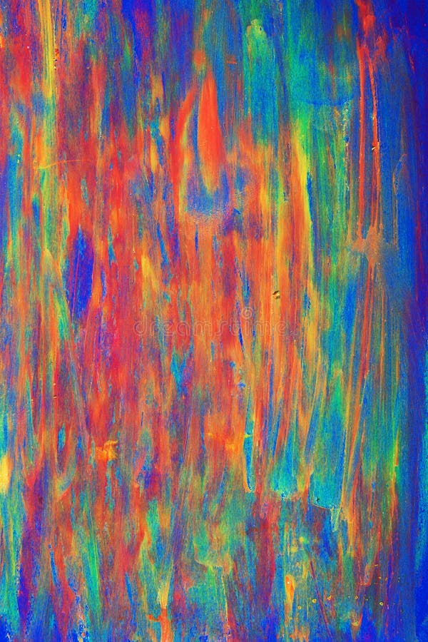 La vista vicina di pittura ha funzionato più con i oilpastels royalty illustrazione gratis