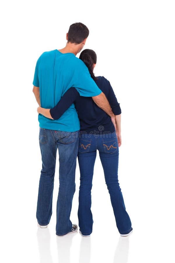 Les couples soutiennent la vue images stock