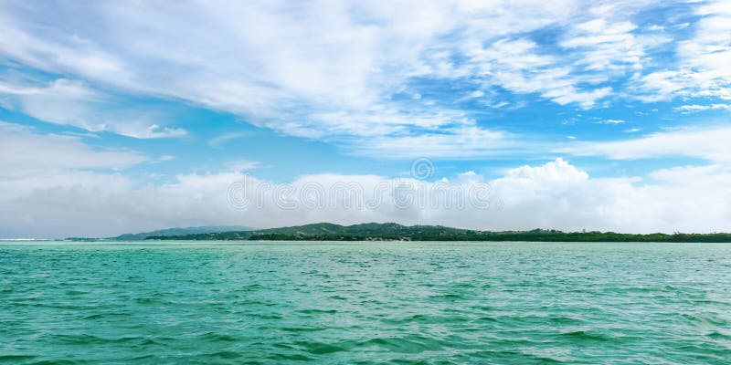 La vue panoramique sans homme la terre en île tropicale du Tobago les Antilles photos libres de droits La vue panoramique sans homme la terre en île tropicale du Tobago les Antilles photos libres de droits