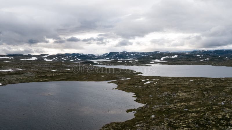 La zona di montagna di Hardangervidda fotografie stock La zona di montagna di Hardangervidda fotografie stock