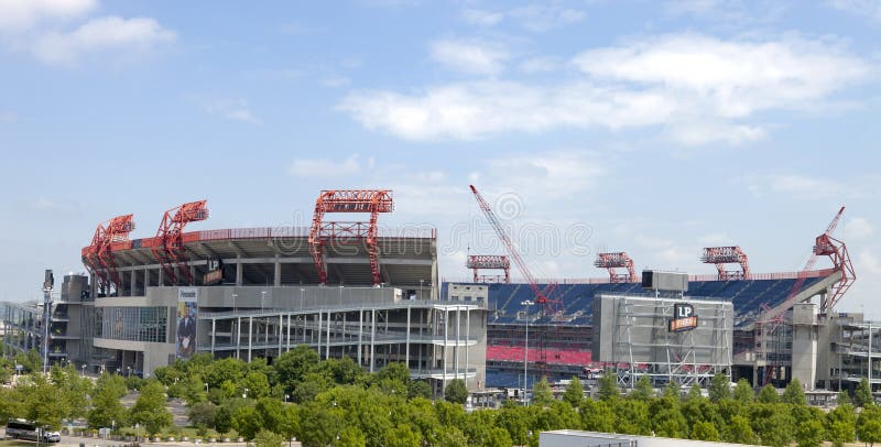 La zone de LP est un stade de football à Nashville, Tenne images libres de droits La zone de LP est un stade de football à Nashville, Tenne images libres de droits