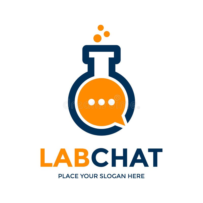 Lab Chat Logo Vector stock vector. Illustration of analytic 263649289