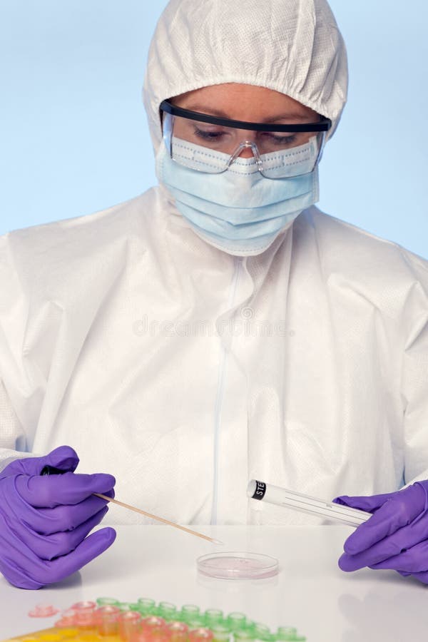 Forensic Swab stock photo. Image of collect, cotton, blue 13609632