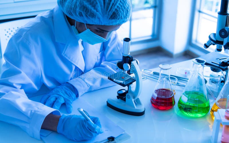 Lab Working Chemical Testing Medica Stock Photo Image of biology, medicine 202375200