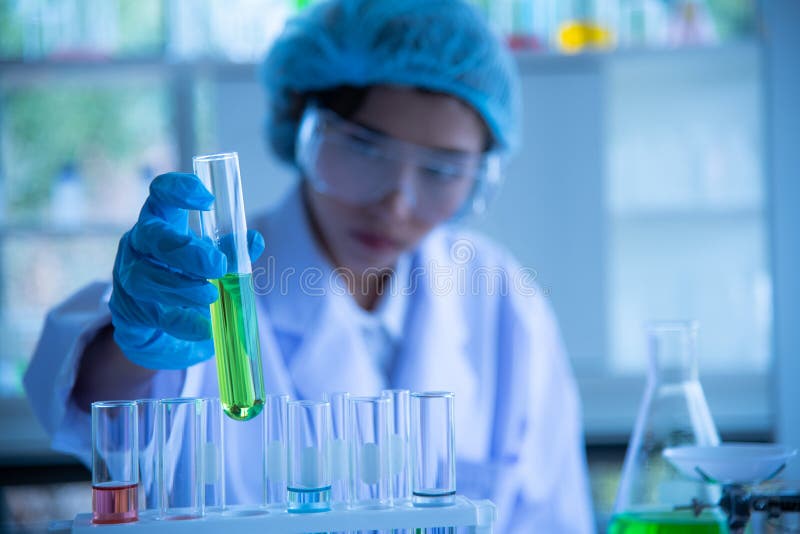 Lab Working Chemical Testing Medica Stock Photo Image of biology