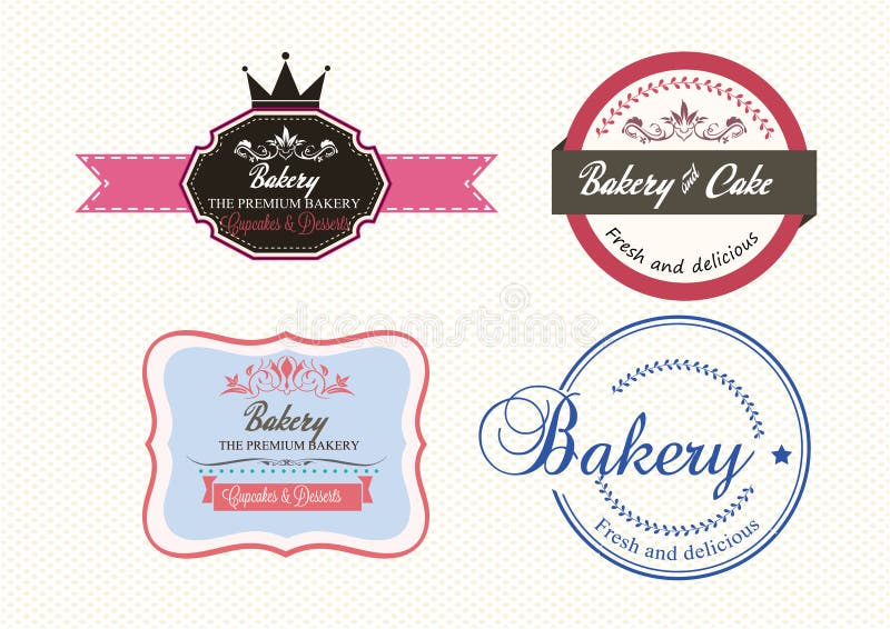 Label Bakery Shop Vector Collections Stock Vector Illustration of
