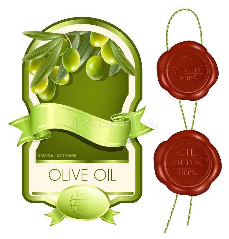 Olive Oil Seal Stock Illustrations 282 Olive Oil Seal Stock