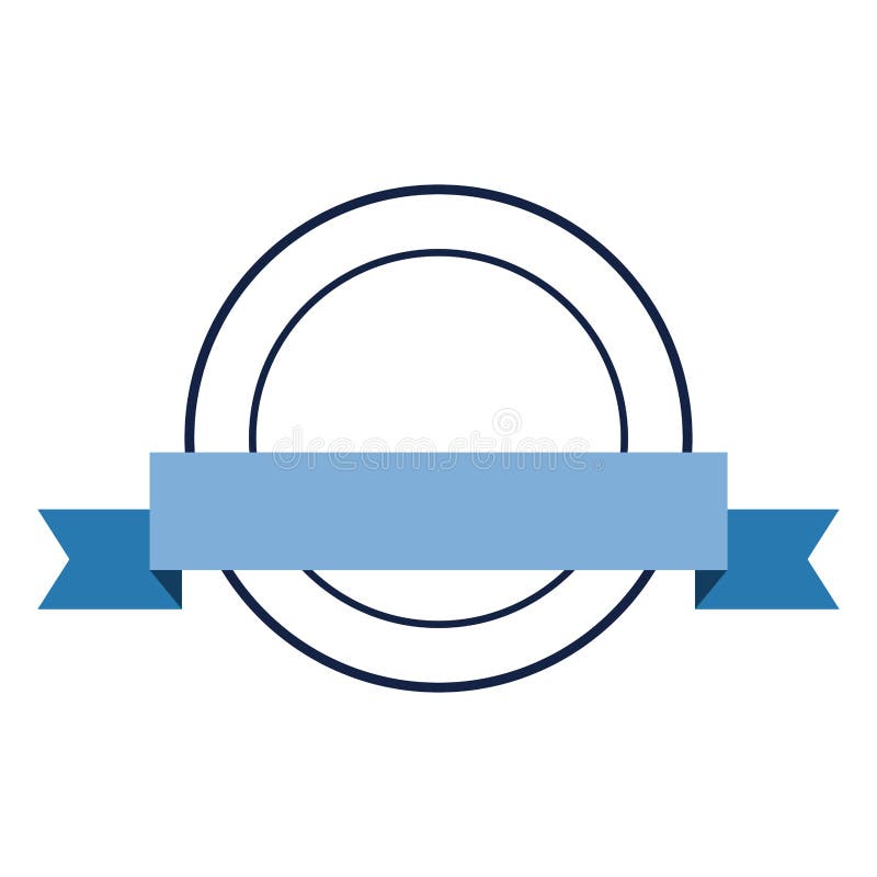 Label Ribbon Banner Blank Template Stock Vector Illustration of frame