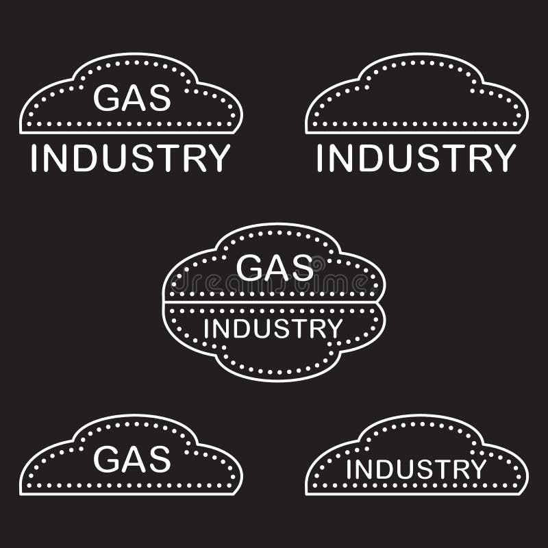 Label, Stickers, Logos of the Gas Industry Stock Vector - Illustration ...