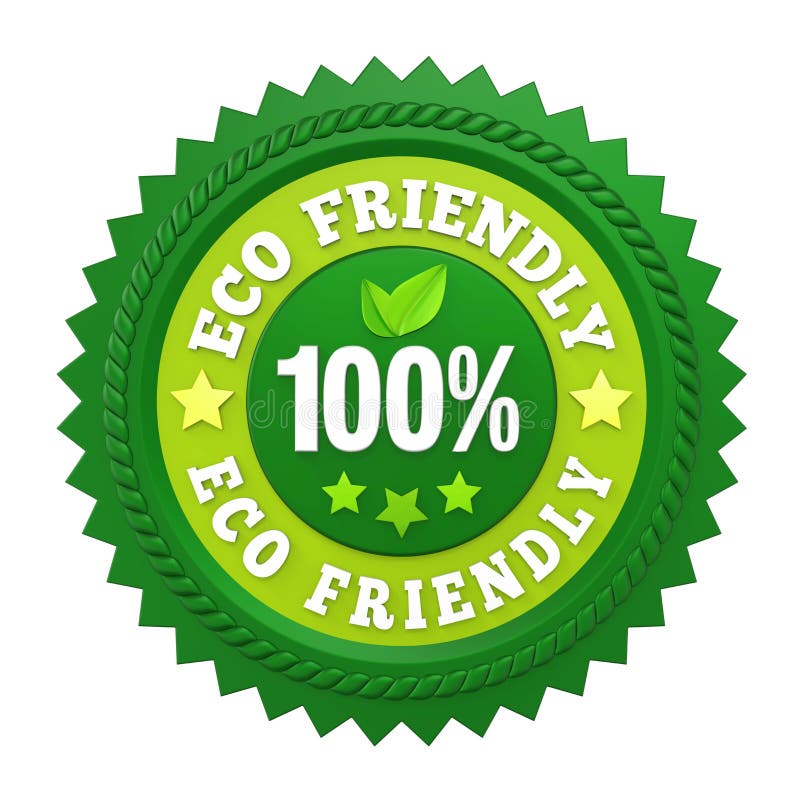 100% labels écologiques d'insigne d'isolement illustration stock 100% labels écologiques d'insigne d'isolement illustration stock