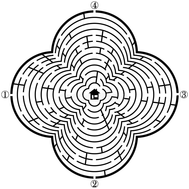 Laberinto ilustración del vector