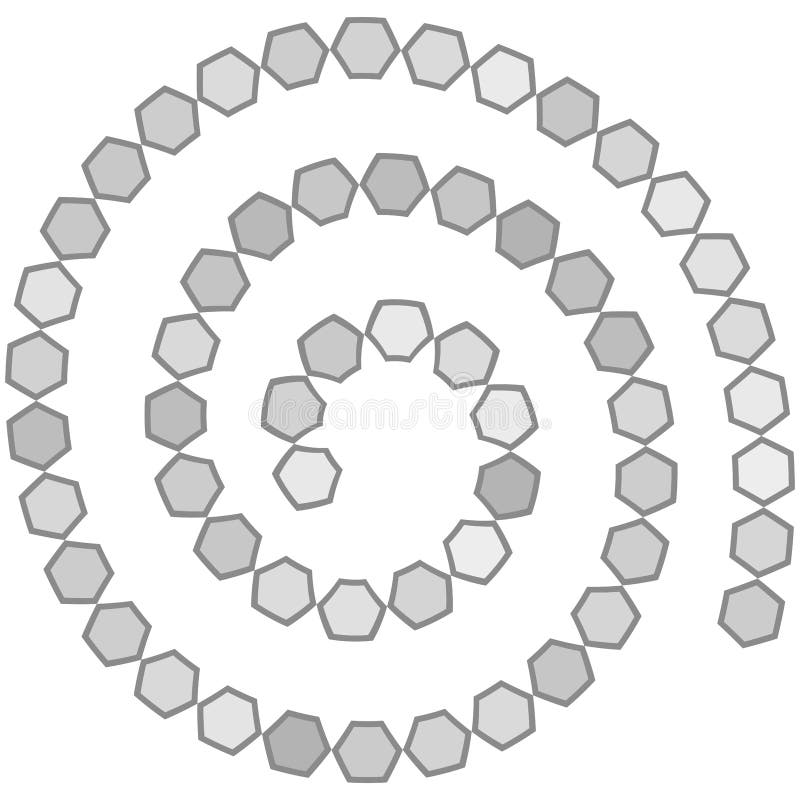 Laberinto espiral futurista abstracto, plantilla para los juegos del ` s de los niños, contorno gris del modelo de los hexágonos libre illustration Laberinto espiral futurista abstracto, plantilla para los juegos del ` s de los niños, contorno gris del modelo de los hexágonos libre illustration