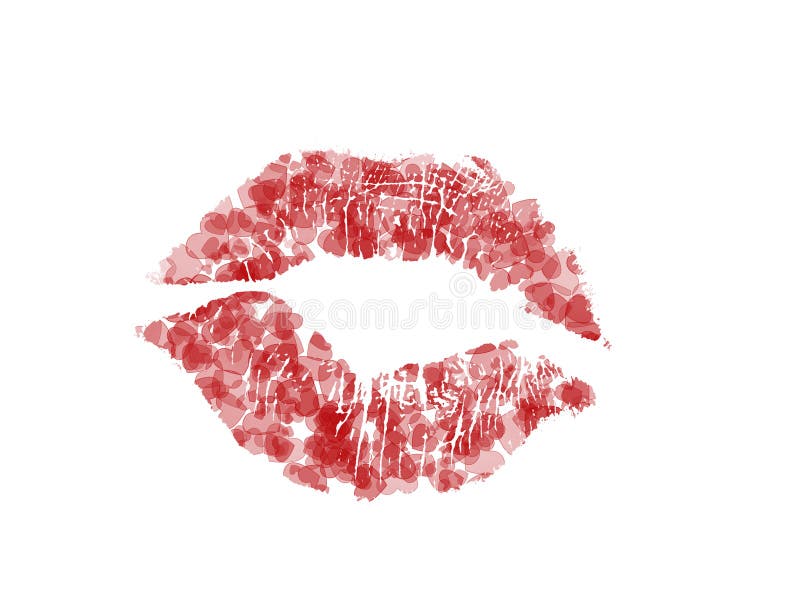 Labios rojos del corazón libre illustration Labios rojos del corazón libre illustration