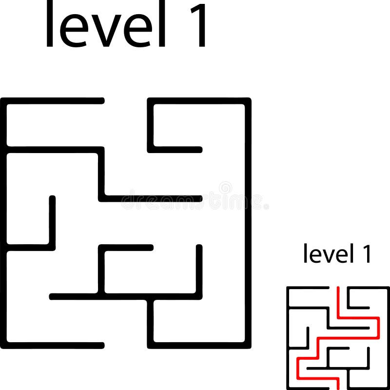 Labirinto De Jogos De Lógica Educacional Para Crianças. Encontrar O Caminho  Certo. Linha Preta De Labirinto Simples Isolada, Em Fu Ilustração Stock -  Ilustração de isolado, fundo: 215509839