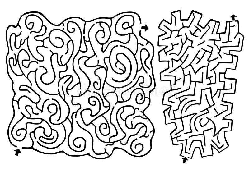 Creative design of couple maze. Creative design of couple maze