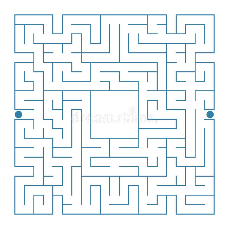Quadrado Complexo Abstrato Labirinto Isolado Branco Em Um Fundo Roxo Um Jogo  Interessante Para Crianças E Adultos Plano Simples Ilustração do Vetor -  Ilustração de estratégia, desafio: 118605150