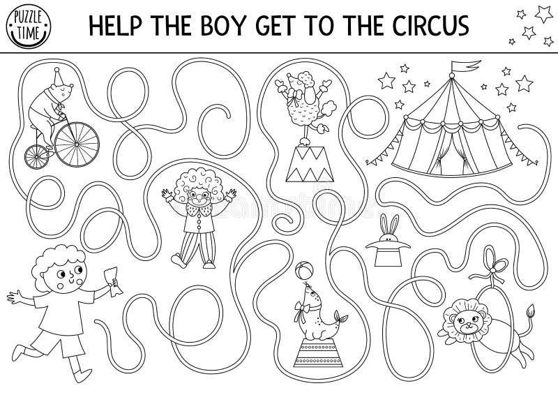circo preto e branco i jogo de espionagem para crianças
