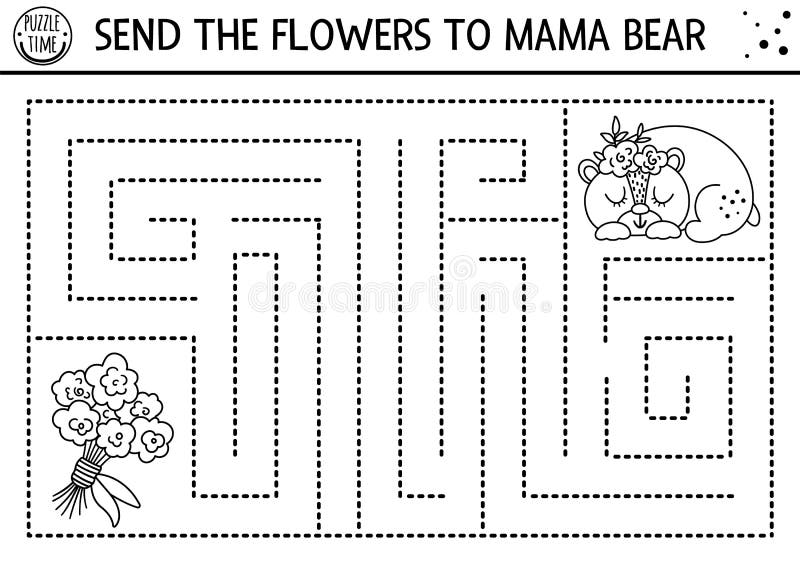 Jogo De Mães No Dia Com Bichinhos Fofos E Decoração De Cabeça. Atividade De  Matemática De Férias Para Crianças Da Pré-escola Com F Ilustração do Vetor  - Ilustração de passatempo, romances: 213902931