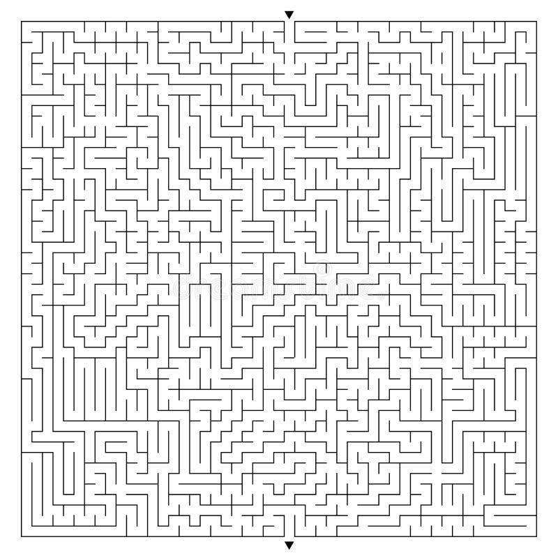 Quadrado Complexo Abstrato Labirinto Isolado Branco Em Um Fundo Roxo Um Jogo  Interessante Para Crianças E Adultos Plano Simples Ilustração do Vetor -  Ilustração de estratégia, desafio: 118605150