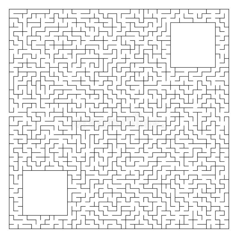 Quadrado Complexo Abstrato Labirinto Isolado Branco Em Um Fundo Roxo Um Jogo  Interessante Para Crianças E Adultos Plano Simples Ilustração do Vetor -  Ilustração de estratégia, desafio: 118605150