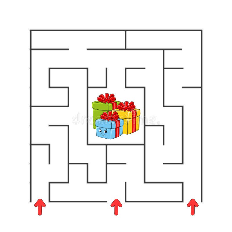 Jogo de labirinto quadrado para crianças quebra-cabeça para