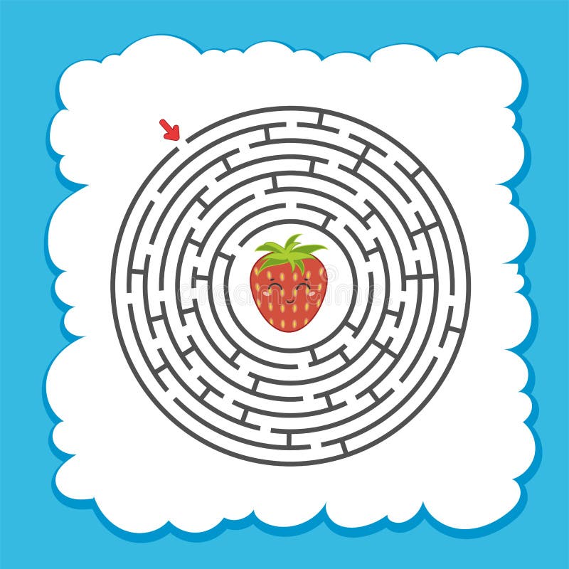 Maze Jogo Para Crianças Labirinto Engraçado Planilha De Desenvolvimento De  Educação Página Atividade Quebra-cabeças Para Crianças Ilustração do Vetor  - Ilustração de bloqueio, correto: 160337182
