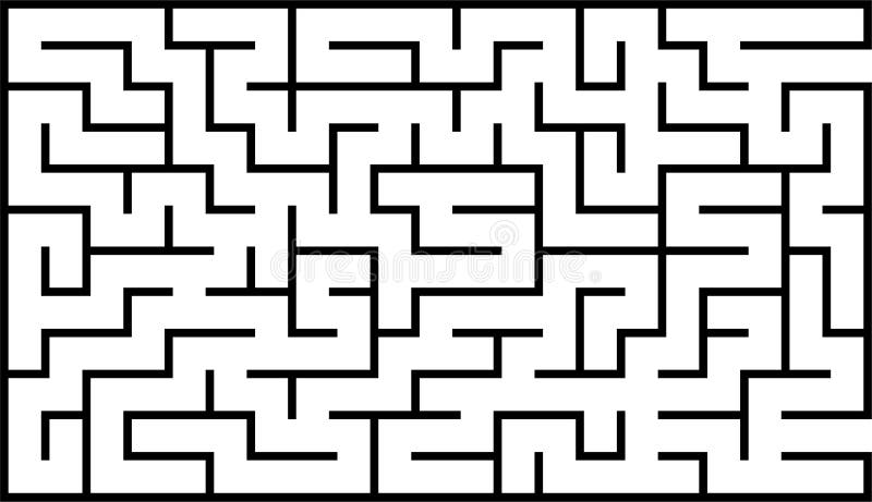 Labirinto rettangolare astratto Gioco per i bambini Puzzle per i bambini Un'entrata, un'uscita Enigma del labirinto Illustrati pi royalty illustrazione gratis Labirinto rettangolare astratto Gioco per i bambini Puzzle per i bambini Un'entrata, un'uscita Enigma del labirinto Illustrati pi royalty illustrazione gratis