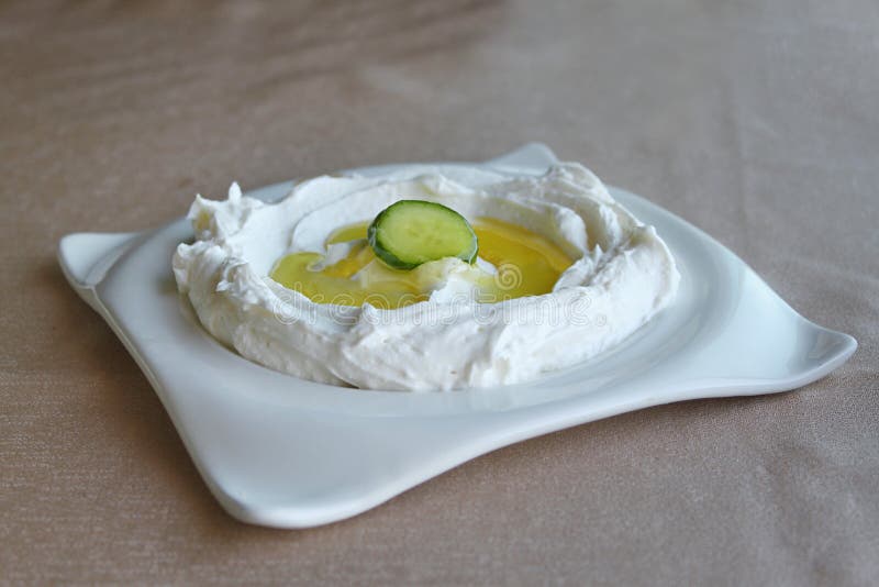 Labneh stock image. Image of dairy, arabic, labne, cream 209801391