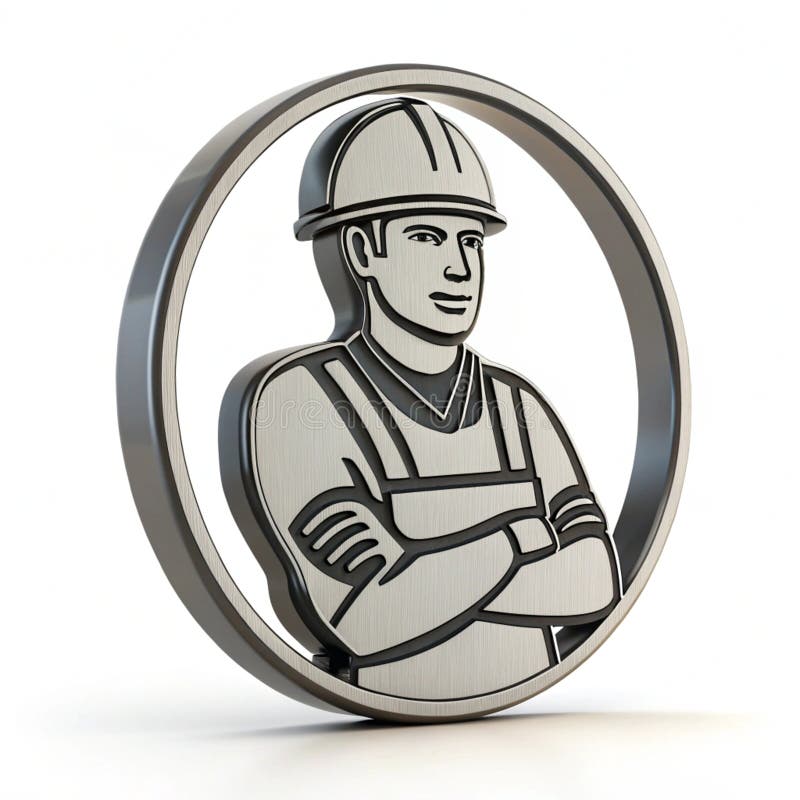 Labor 3D-Symbol isoliert auf weißem Hintergrund