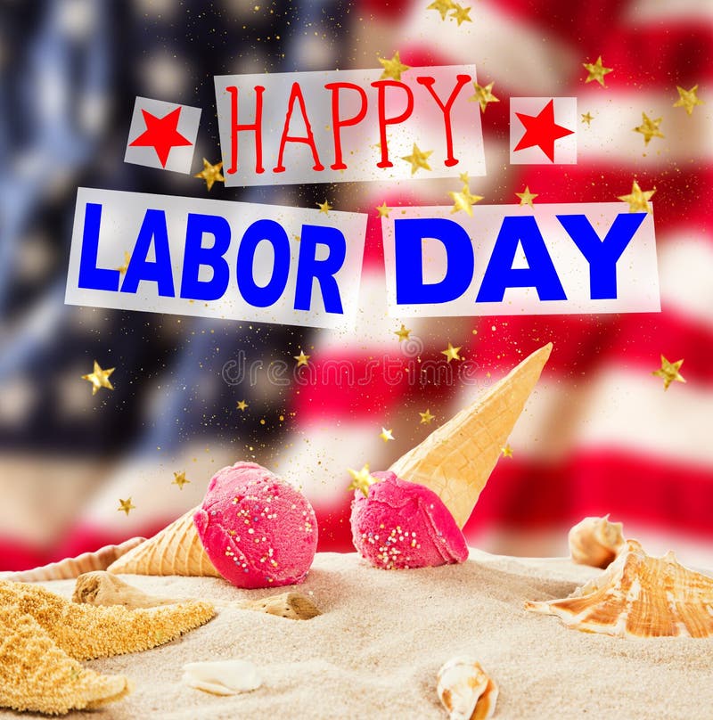 Labor day banner, patriotic background stock photo Labor day banner, patriotic background stock photo