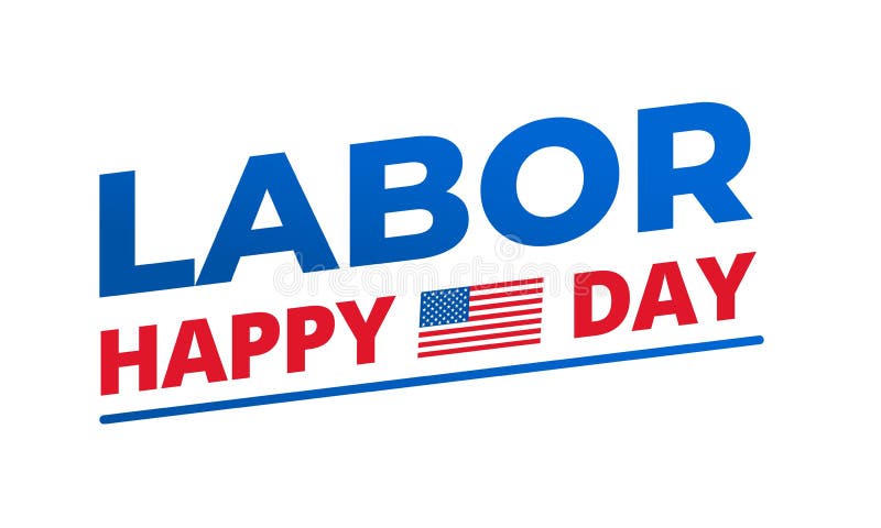 Labor Day. Typography Logo for USA Labor Day Stock Vector ...