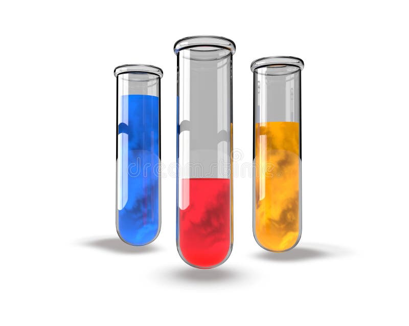 Laboratoire D'analyse Chimique De Tube à Essai Illustration Stock