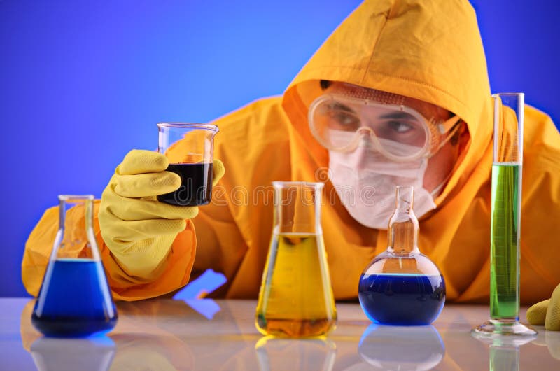 Scientist working in a laboratory. Scientist working in a laboratory