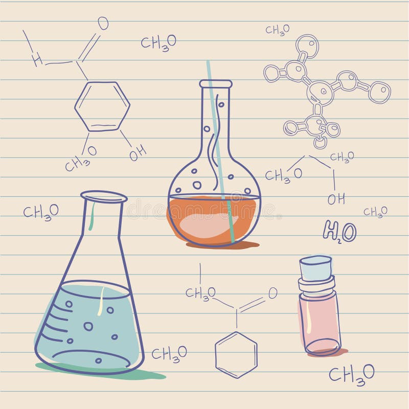 Laboratorio Viejo De La Ciencia Y De Química De C Ilustración del Vector -  Ilustración de estructura, antiguo: 28093664