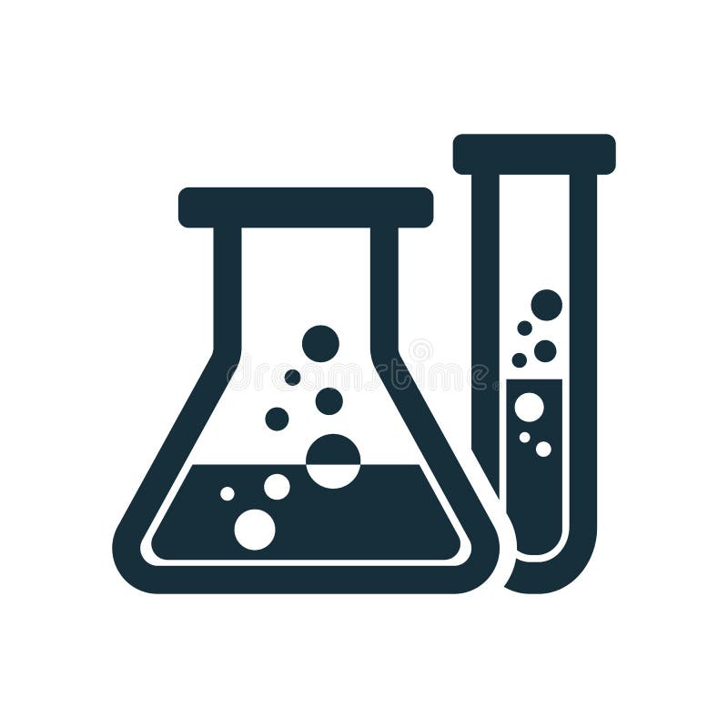 Laboratory Chemical Beaker Icon Stock Illustration Illustration of