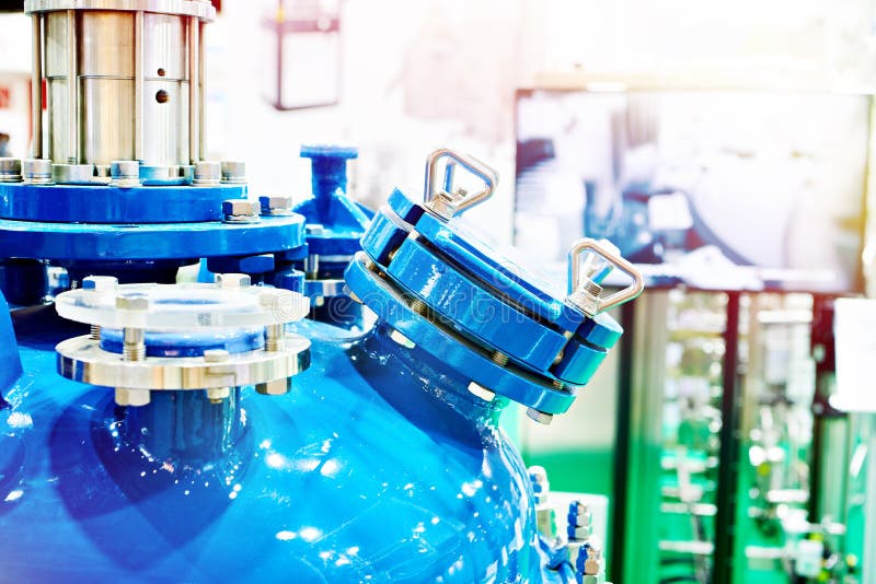 Standard Laboratory Chemical Glass Reactor Stock Image Image of