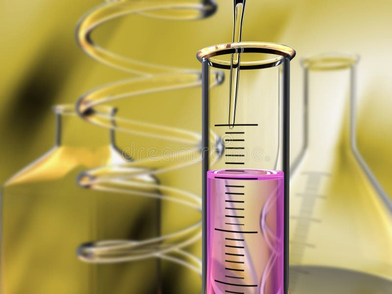 Laboratory chemical tools stock illustration