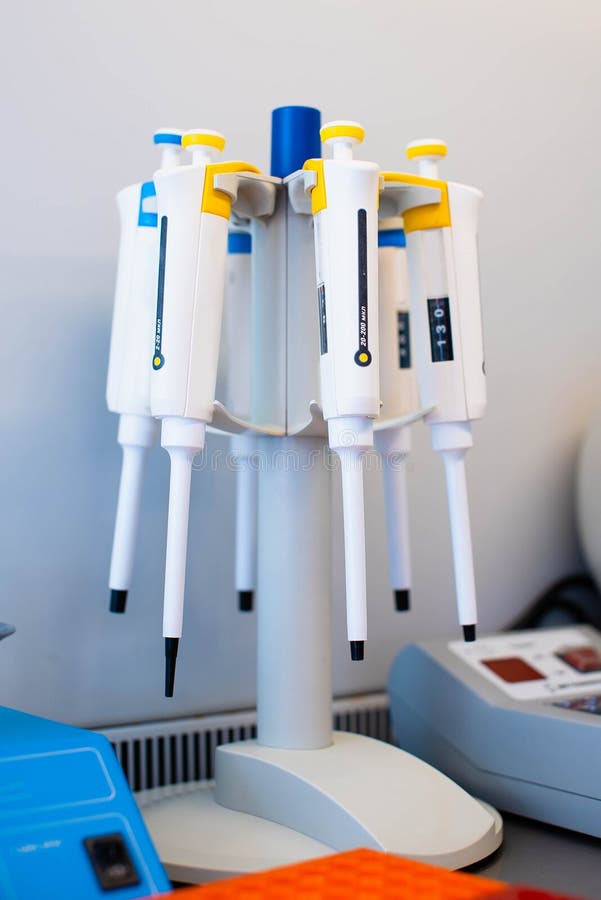 Laboratory Equipment for DNA Testing and Blood Analysis Stock Image