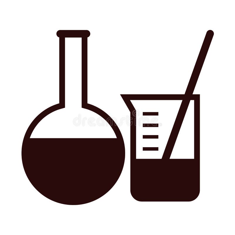 Laboratory equipment royalty free illustration