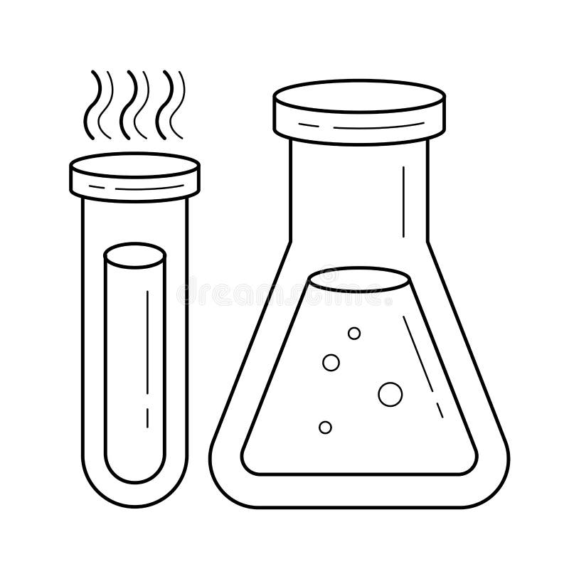 Laboratory Equipment Hand Drawn Sketch Icon. Stock Vector ...